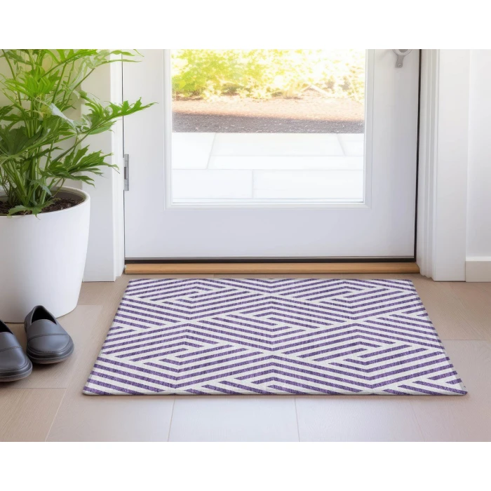 Chantille ACN550 Purple 1'8" x 2'6" Rug