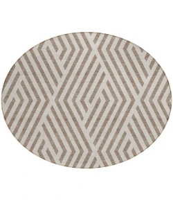Addison Chantille ACN550 Taupe 8 ft. x 8 ft. Round Rug