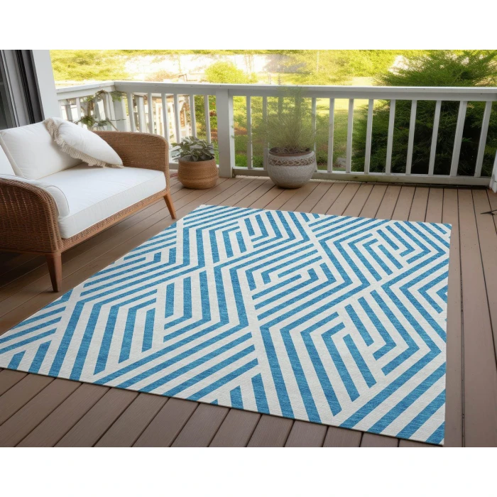 Chantille ACN550 Teal 2'6" x 3'10" Rug