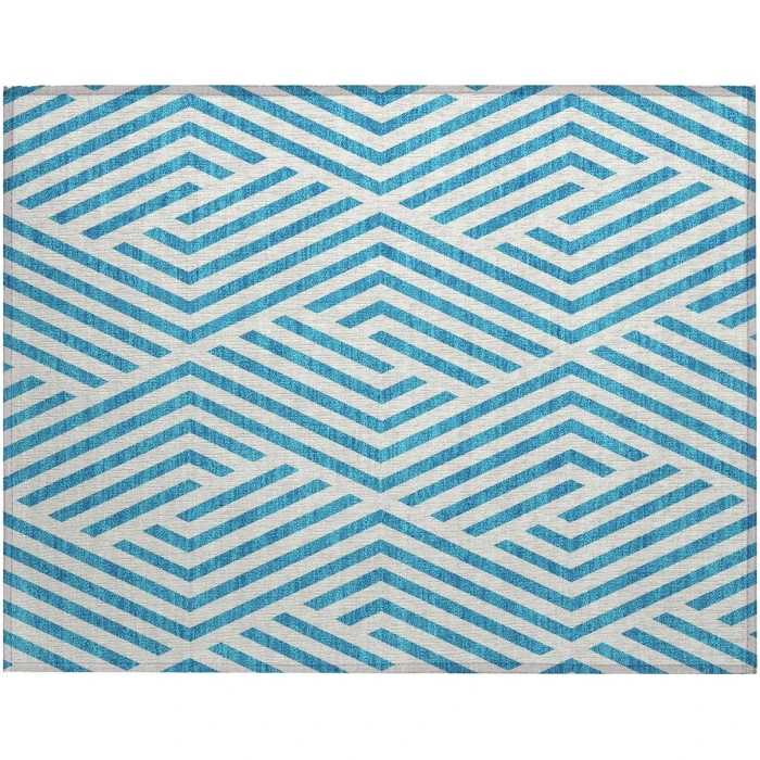 Chantille ACN550 Teal 1'8" x 2'6" Rug