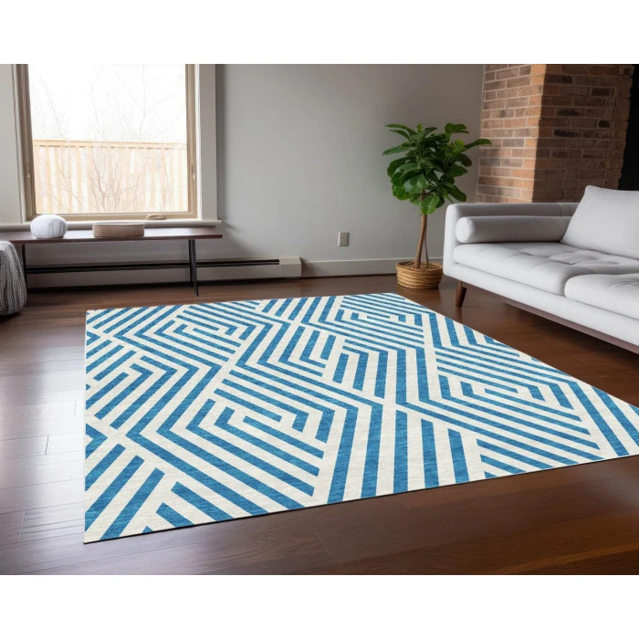 Chantille ACN550 Teal 2'6" x 3'10" Rug