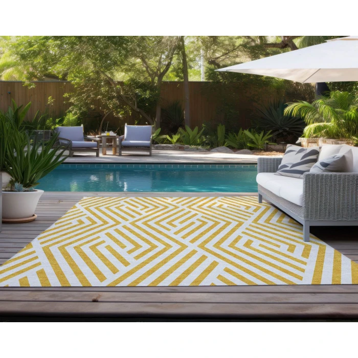 Chantille ACN550 Yellow 8' x 10' Rug