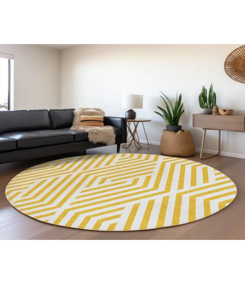 Chantille ACN550 Yellow 8' x 8' Rug