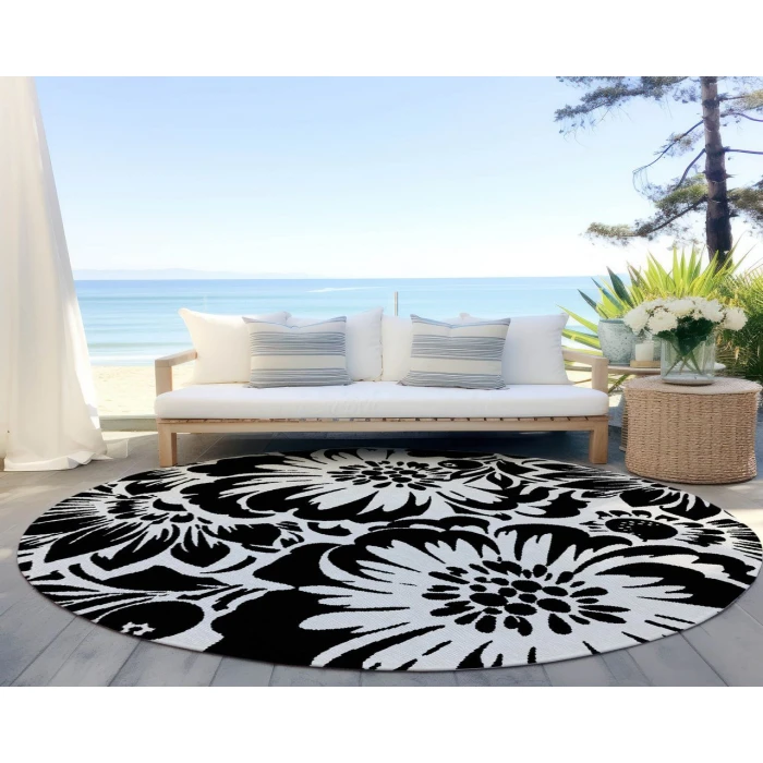 Chantille ACN551 Black 8' x 8' Rug