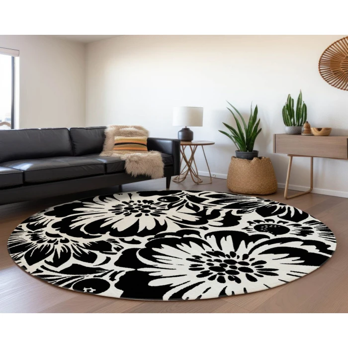 Chantille ACN551 Black 8' x 8' Rug