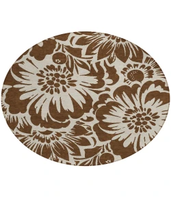 Addison Chantille ACN551 Brown 8 ft. x 8 ft. Round Rug