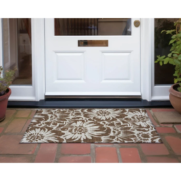 Chantille ACN551 Brown 1'8" x 2'6" Rug
