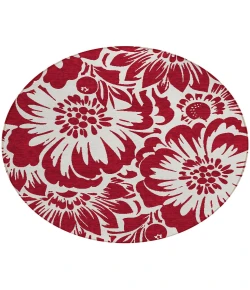 Addison Chantille ACN551 Burgundy 8 ft. x 8 ft. Round Rug