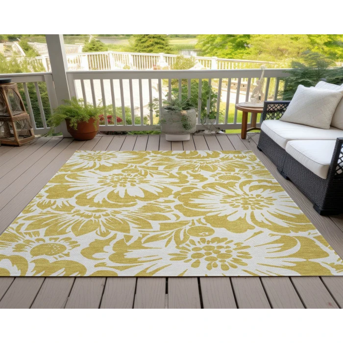 Chantille ACN551 Gold 10' x 14' Rug