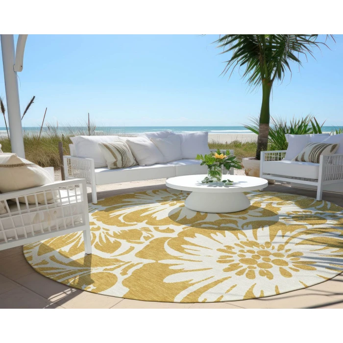 Chantille ACN551 Gold 8' x 8' Rug