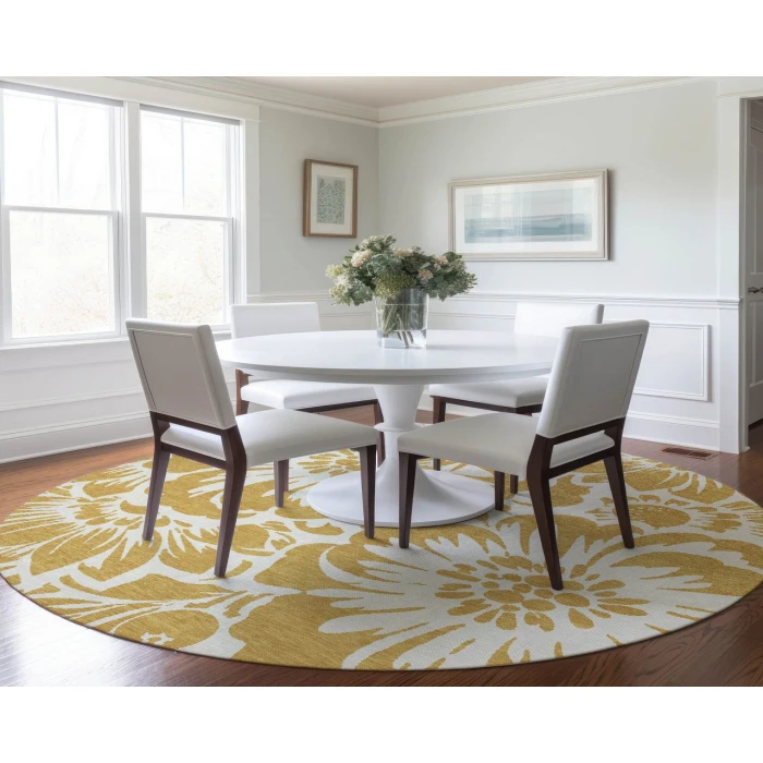 Chantille ACN551 Gold 8' x 8' Rug