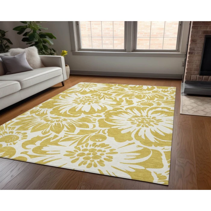 Chantille ACN551 Gold 10' x 14' Rug