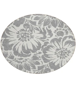 Addison Chantille ACN551 Gray 8 ft. x 8 ft. Round Rug