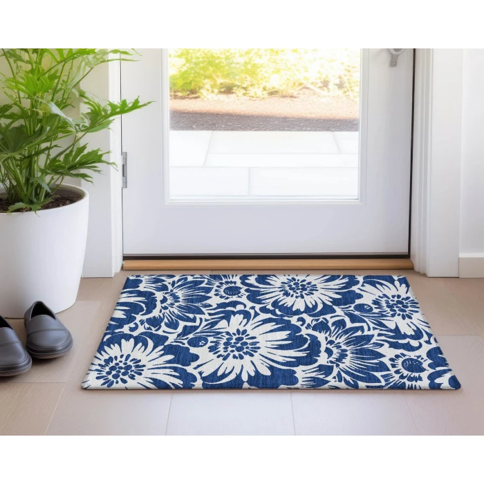 Chantille ACN551 Navy 1'8" x 2'6" Rug