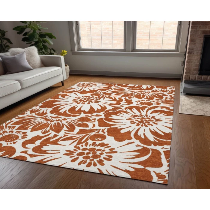 Chantille ACN551 Paprika 5' x 7'6" Rug