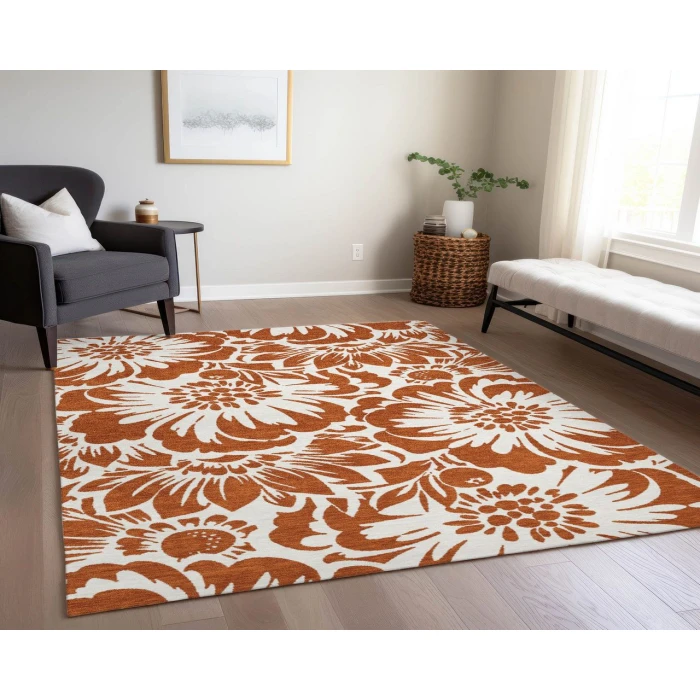 Chantille ACN551 Paprika 5' x 7'6" Rug