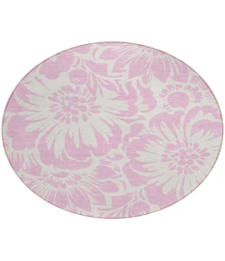Addison Chantille ACN551 Pink 8 ft. x 8 ft. Round Rug