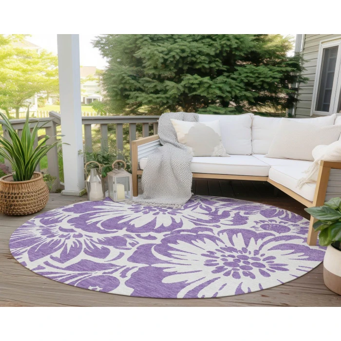 Chantille ACN551 Purple 8' x 8' Rug