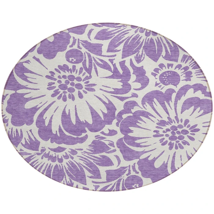 Chantille ACN551 Purple 8' x 8' Rug
