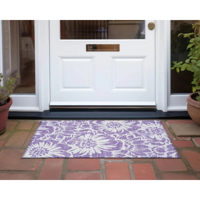 Chantille ACN551 Purple 1'8" x 2'6" Rug