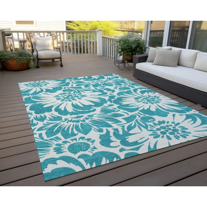 Chantille ACN551 Teal 3' x 5' Rug