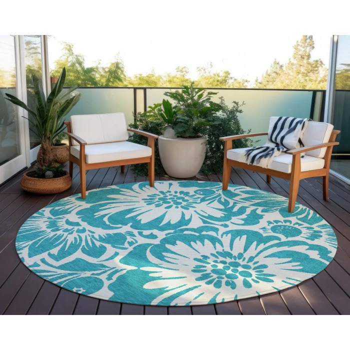 Chantille ACN551 Teal 8' x 8' Rug