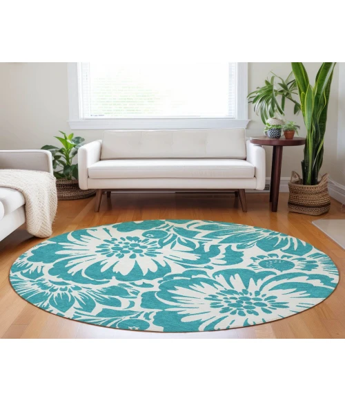Chantille ACN551 Teal 8' x 8' Rug