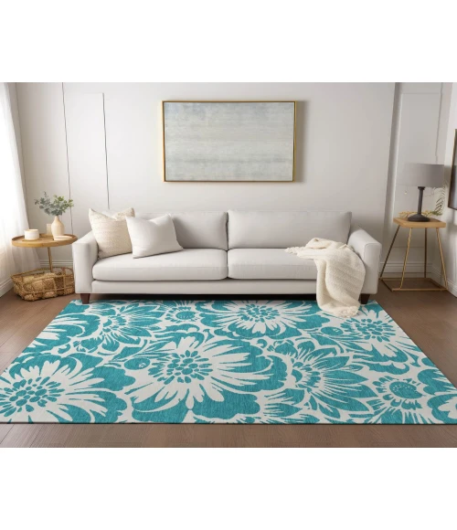 Chantille ACN551 Teal 5' x 7'6" Rug
