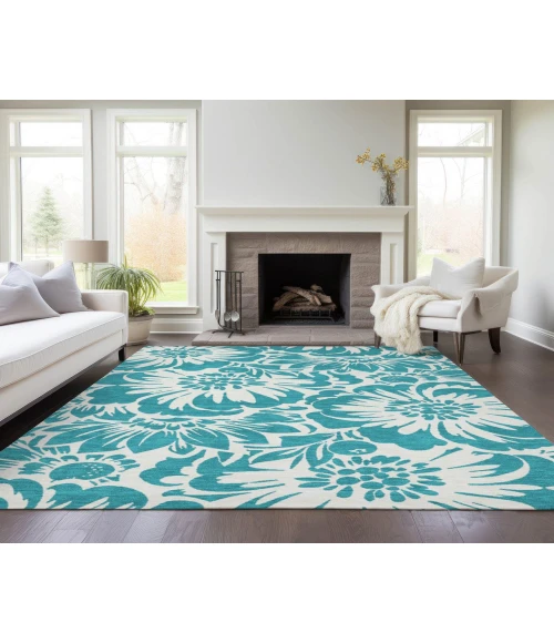 Chantille ACN551 Teal 5' x 7'6" Rug