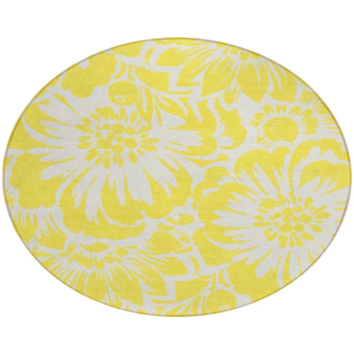Chantille ACN551 Yellow 8' x 8' Rug
