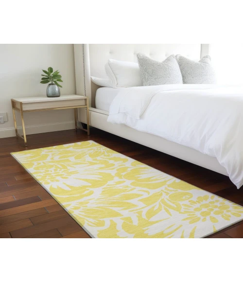 Chantille ACN551 Yellow 2'3" x 7'6" Rug