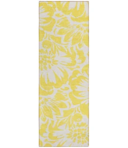 Addison Chantille ACN551 Yellow 2 ft. 3 in. x 7 ft. 6 in. Runner Rug