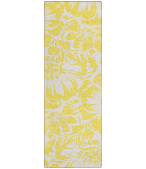 Chantille ACN551 Yellow 2'3" x 7'6" Rug
