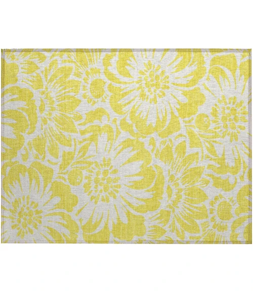 Chantille ACN551 Yellow 1'8" x 2'6" Rug