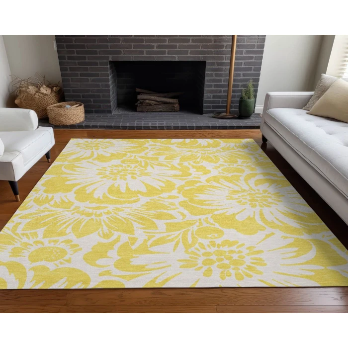 Chantille ACN551 Yellow 2'6" x 3'10" Rug