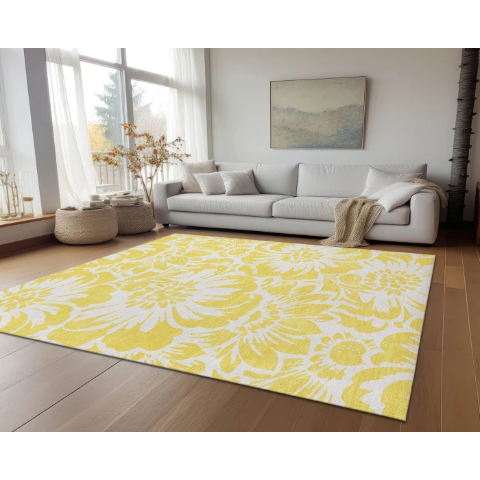 Chantille ACN551 Yellow 2'6" x 3'10" Rug