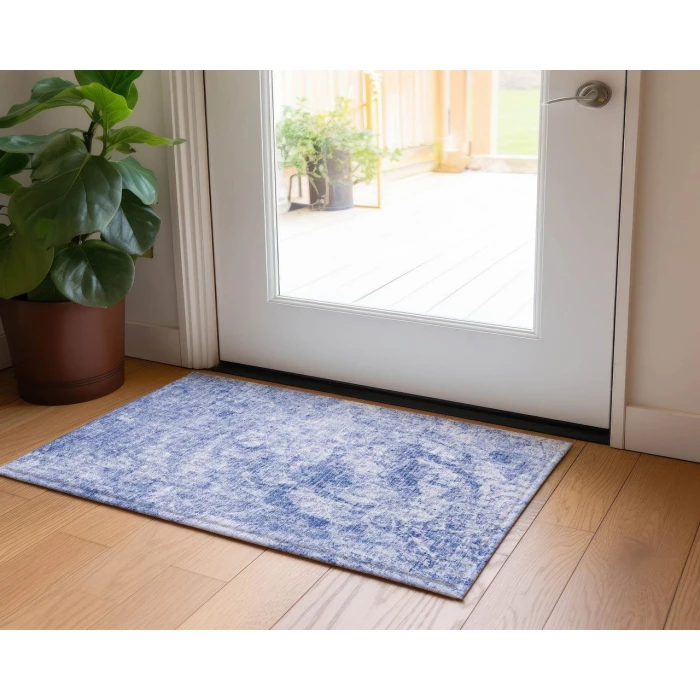 Chantille ACN553 Blue 1'8" x 2'6" Rug