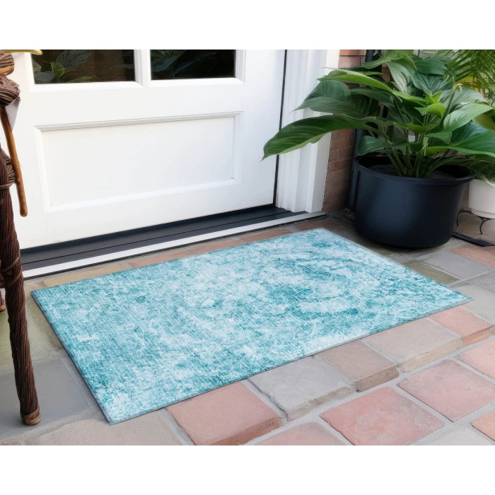 Chantille ACN553 Teal 1'8" x 2'6" Rug