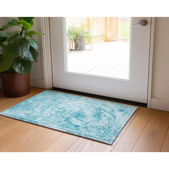 Chantille ACN553 Teal 1'8" x 2'6" Rug