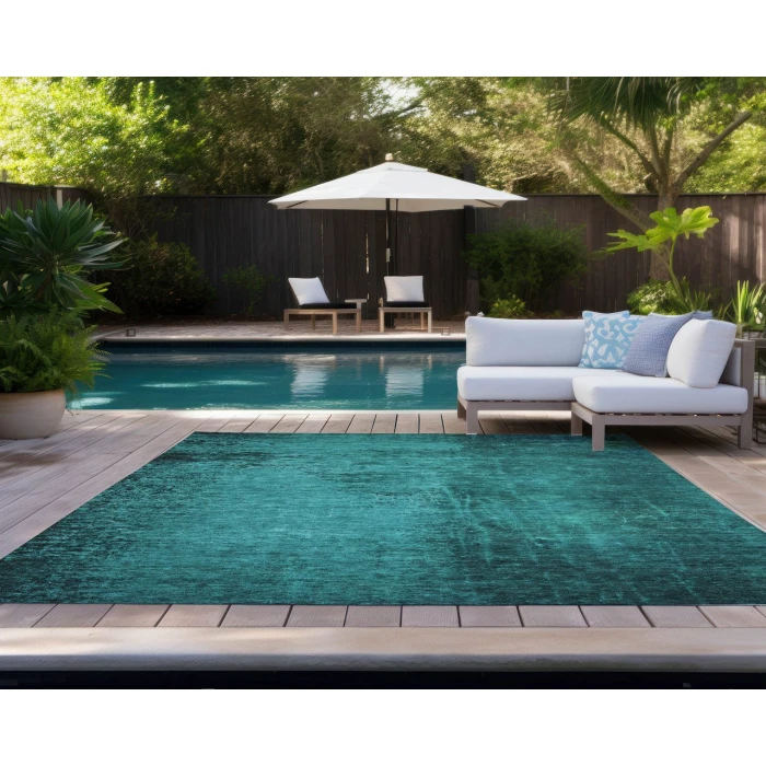 Chantille ACN554 Teal 3' x 5' Rug