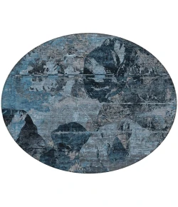 Addison Chantille ACN555 Denim 8 ft. x 8 ft. Round Rug