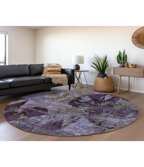 Chantille ACN555 Purple 8' x 8' Rug