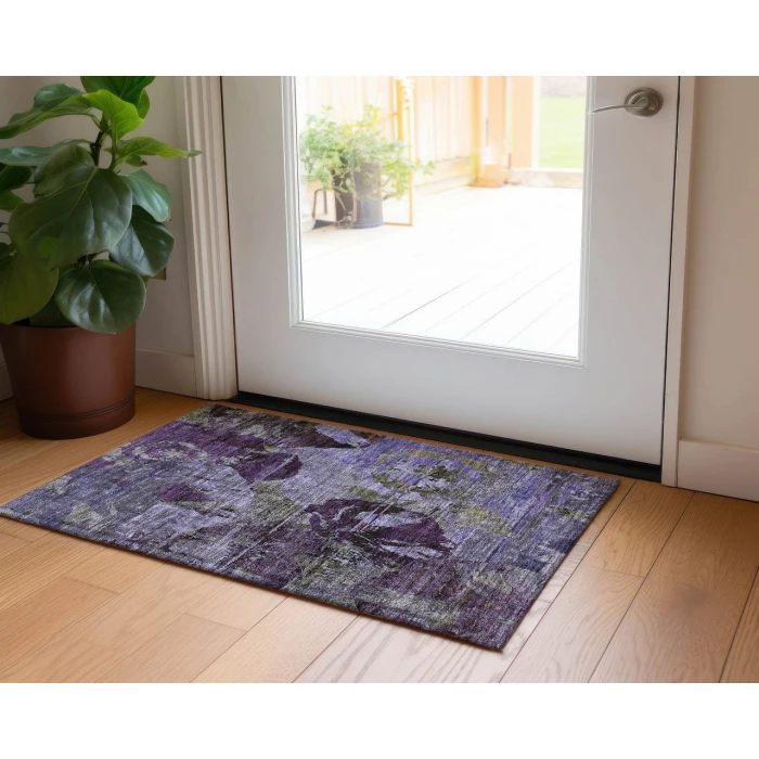 Chantille ACN555 Purple 1'8" x 2'6" Rug