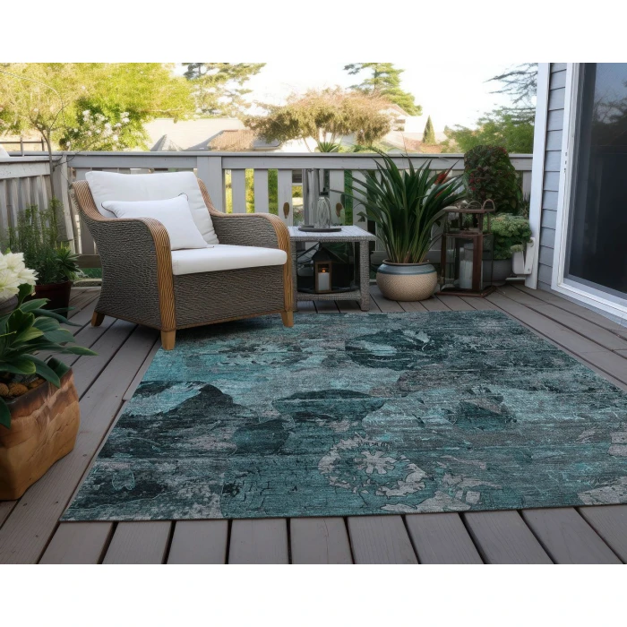 Chantille ACN555 Teal 3' x 5' Rug