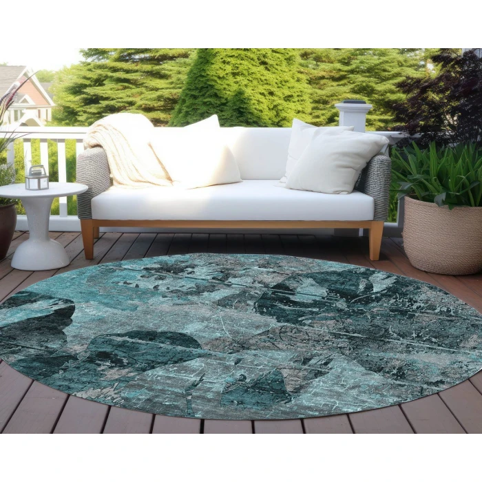 Chantille ACN555 Teal 8' x 8' Rug