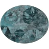 Addison Chantille ACN555 Teal 8 ft. x 8 ft. Round Rug
