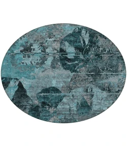 Addison Chantille ACN555 Teal 8 ft. x 8 ft. Round Rug