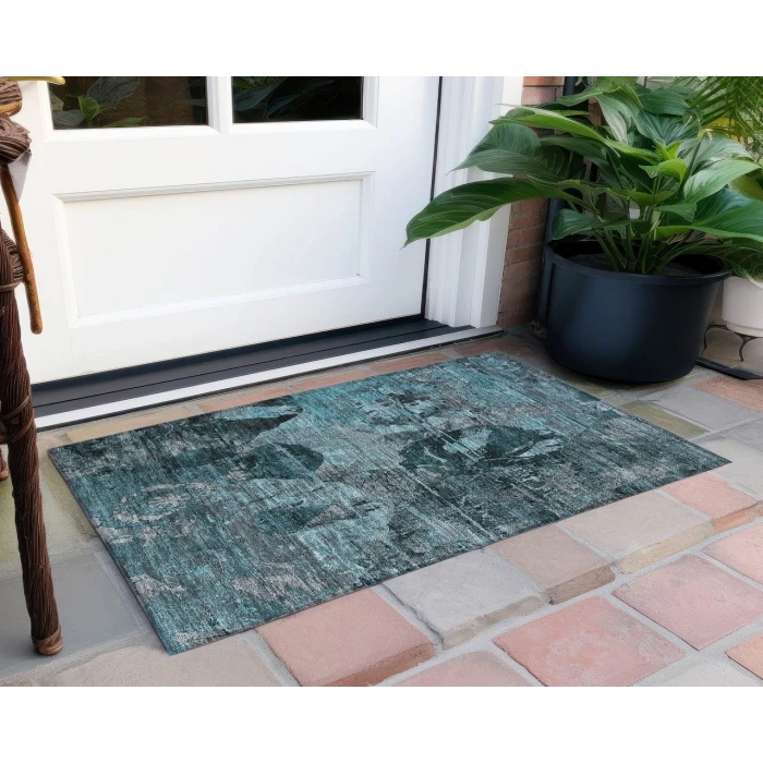 Chantille ACN555 Teal 1'8" x 2'6" Rug