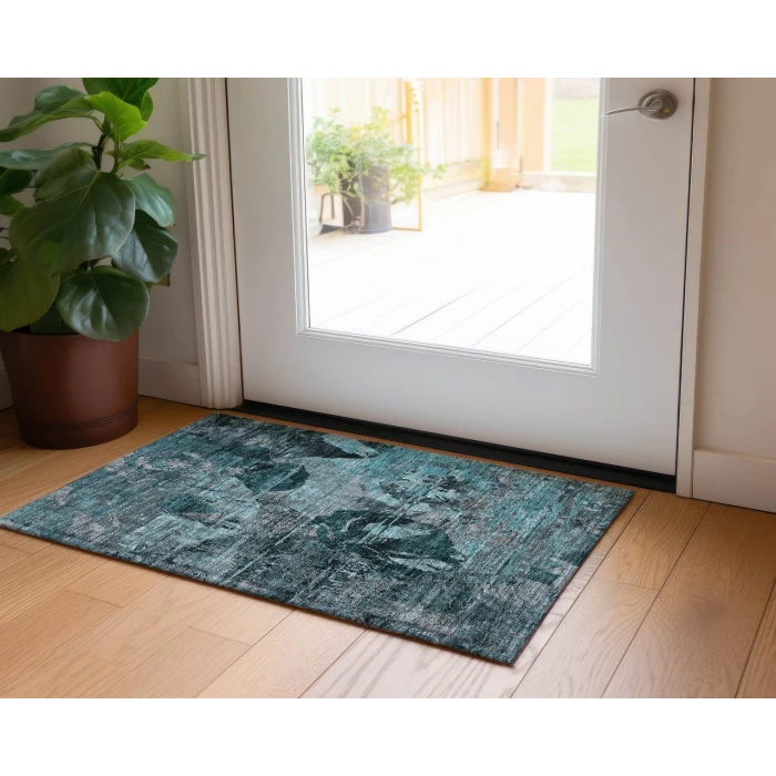 Chantille ACN555 Teal 1'8" x 2'6" Rug