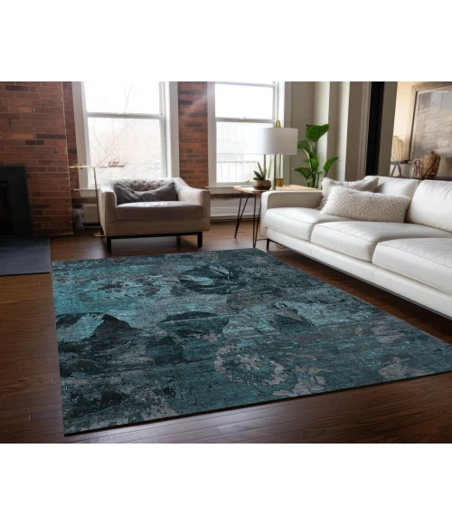 Chantille ACN555 Teal 9' x 12' Rug
